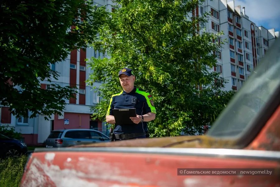 ГАИ проверила улицы Гомеля и выявила заброшенные автомобили