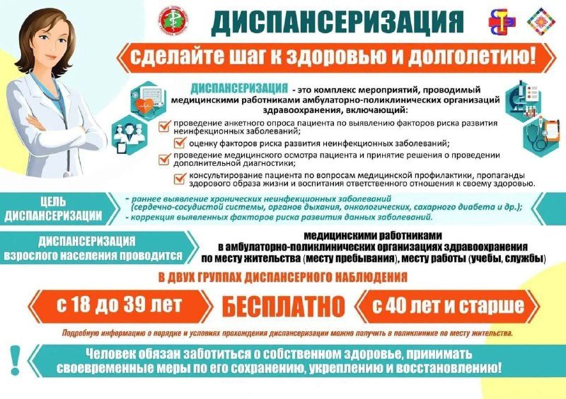 Бесплатная диспансеризация помогает вовремя выявить болезни
