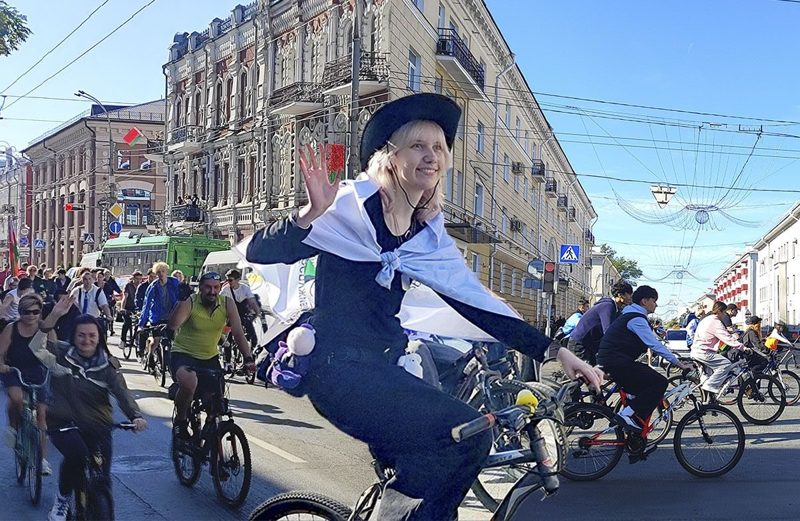 Три тысячи велосипедистов проехали по центру Гомеля