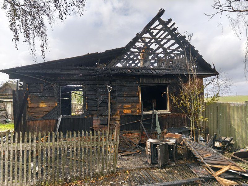 В Рогачевском районе при пожаре погибла женщина