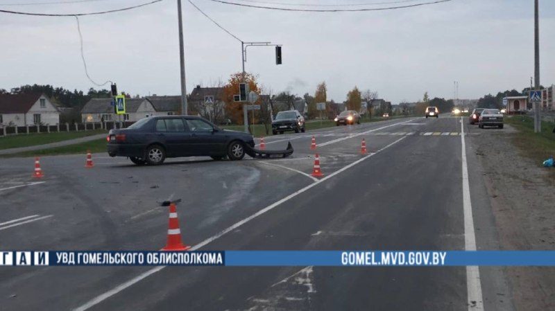 В Житковичах при столкновении с мотоциклом травмирован водитель