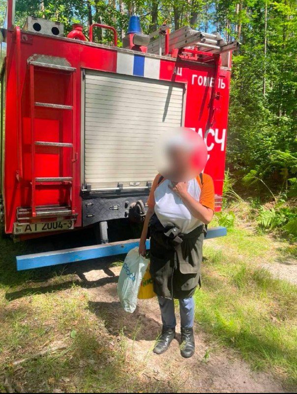 Спасатели помогли женщине, заблудившейся в лесу вблизи деревни Прибор