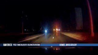 В Мозыре задержан нетрезвый мотоциклист без прав после ночной погони