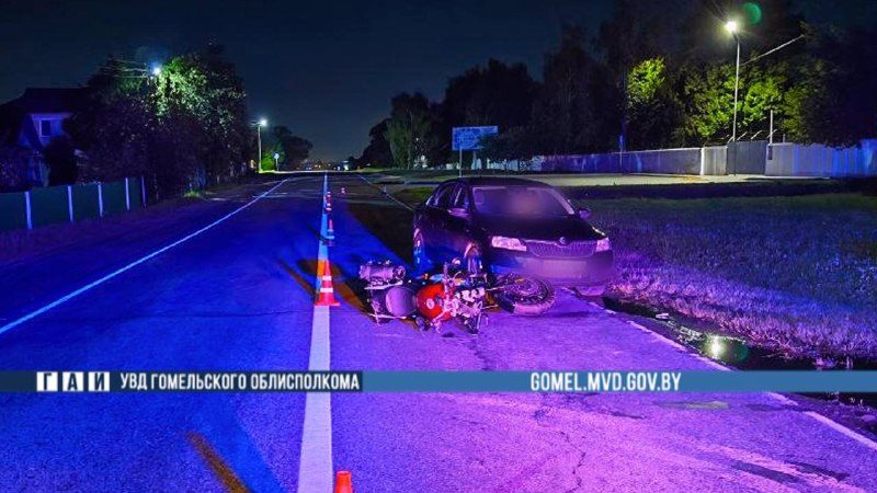 Мотоциклист пострадал при обгоне в Гомельском районе — фото 2