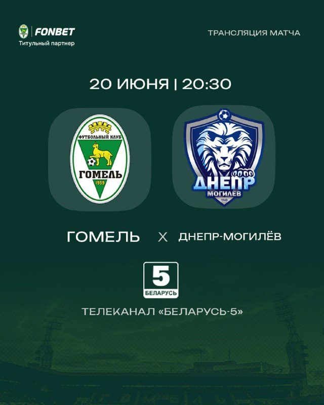 ФК «Гомель» принимает «Днепр» в домашнем матче
