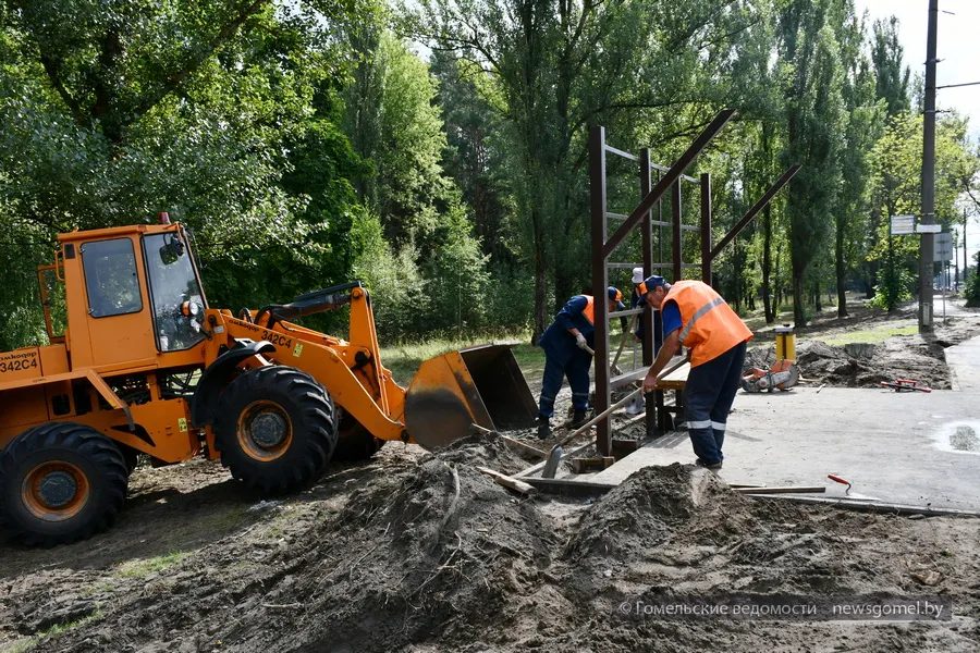 На улице Объездной в Гомеле завершают ремонт дороги