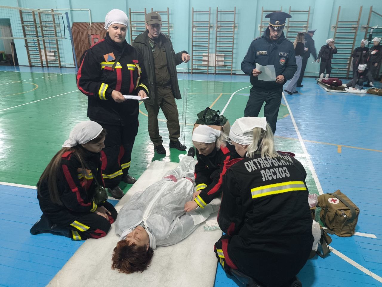 В Октябрьском районе завершились трехдневные комплексные учения