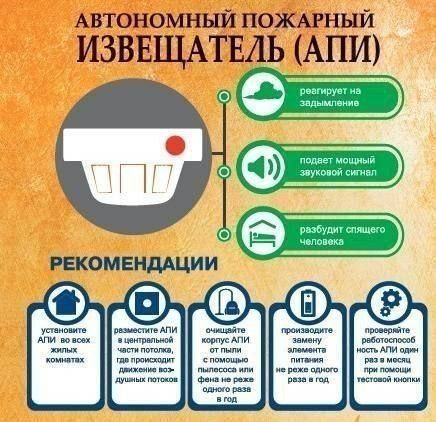 Как установить дома автономный пожарный извещатель