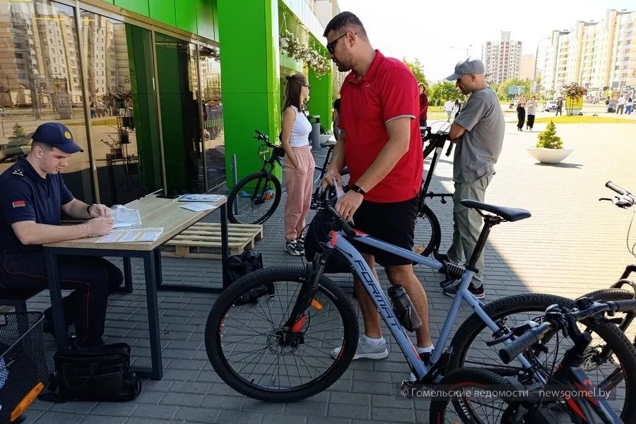 В Гомеле можно зарегистрировать велосипед и защитить его от краж