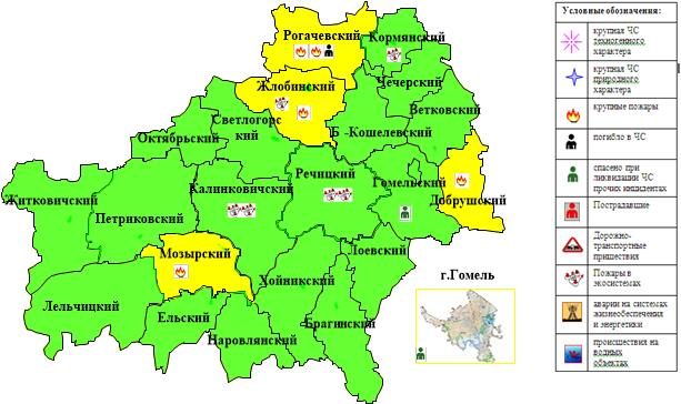 За сутки в Гомельской области погас 1 человек при 5 пожарах