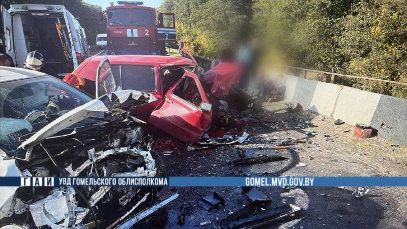 Лобовое столкновение на мосту в Рогачёвском районе