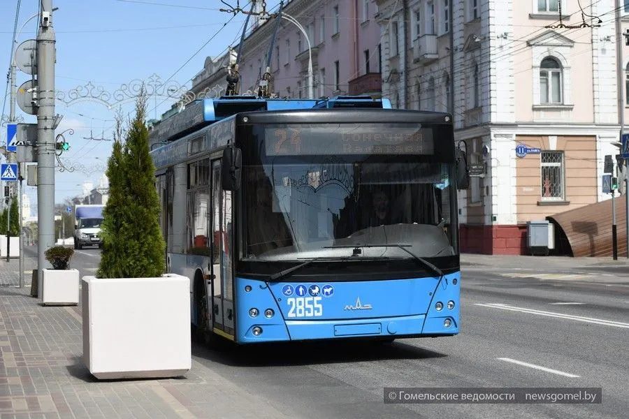 Троллейбусы №4, 7, 10, 15 и 16 изменили маршруты в Гомеле