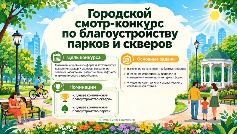 Гомельчане голосуют за лучший парк и сквер города