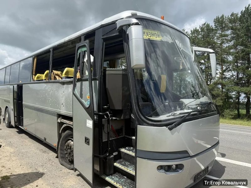 Атака на автобус с белорусскими детьми в Брянской области