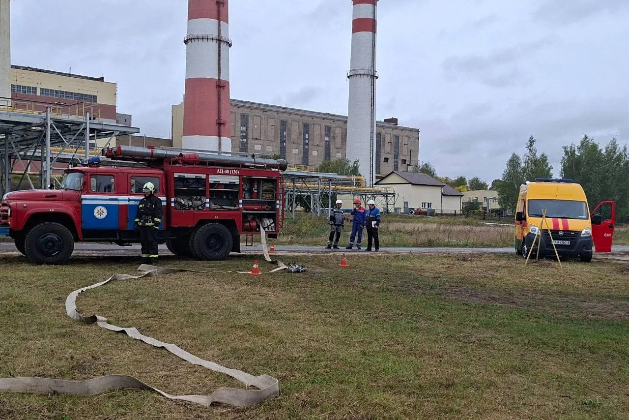 На Светлогорской ТЭЦ провели учения по действиям при авариях газопровода