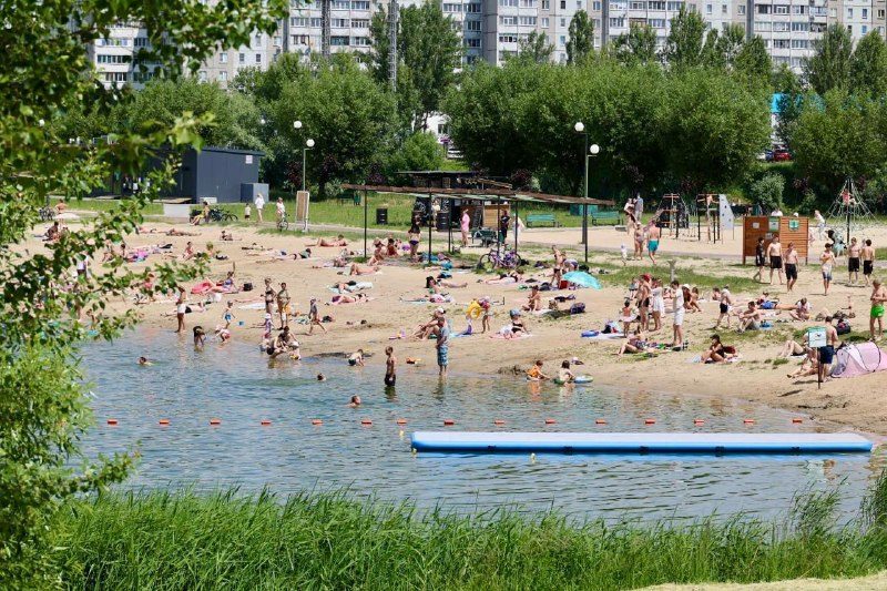 На пляжах Гомеля усилили контроль безопасности