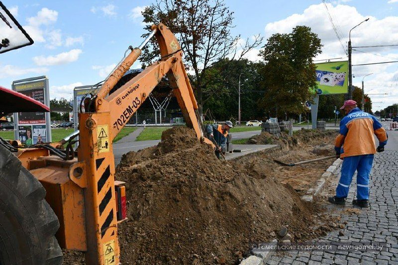 На улице Советской строят заездные карманы на двух остановках