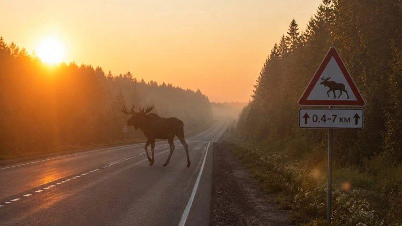 Дикие животные на дороге: как избежать опасности