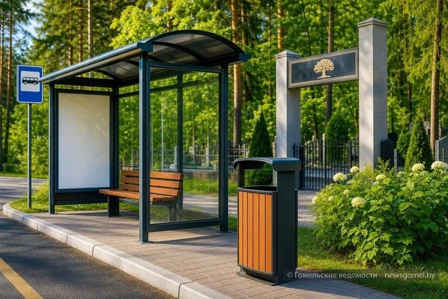 На остановке кладбища «Рандовское» установили урну
